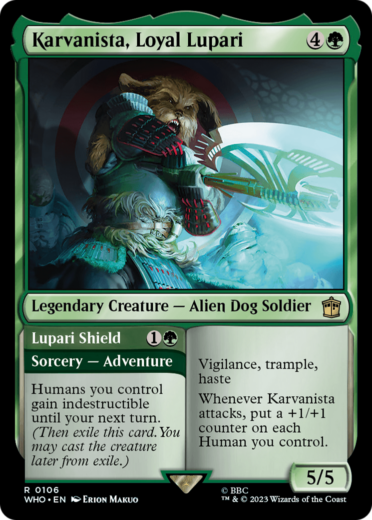 Karvanista, Loyal Lupari (106) [Doctor Who] - Deck Out Gaming