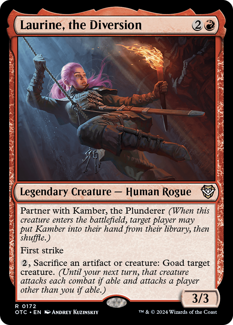 Laurine, the Diversion (172) [Outlaws of Thunder Junction Commander] - Deck Out Gaming