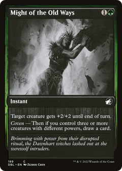 Might of the Old Ways (189) [Innistrad: Double Feature] foil - Deck Out Gaming