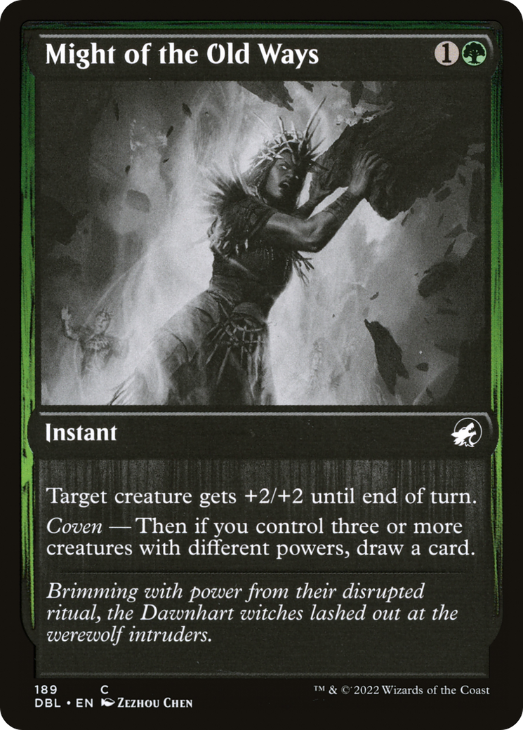 Might of the Old Ways (189) [Innistrad: Double Feature] foil - Deck Out Gaming