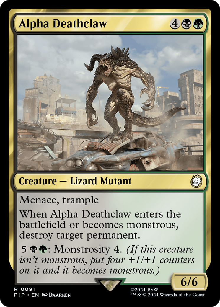 Alpha Deathclaw (91) [Fallout] foil - Deck Out Gaming