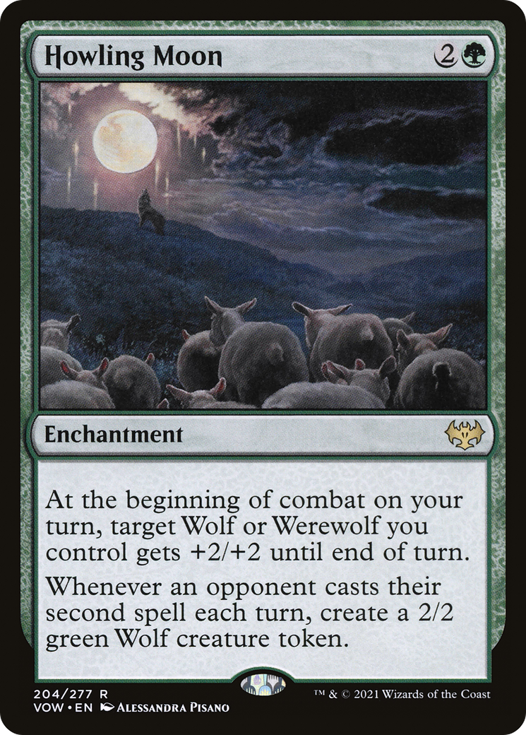 Howling Moon (204) [Innistrad: Crimson Vow] foil - Deck Out Gaming