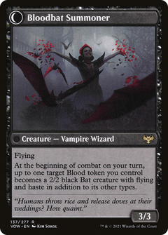 Voldaren Bloodcaster // Bloodbat Summoner (137) [Innistrad: Crimson Vow] foil - Deck Out Gaming