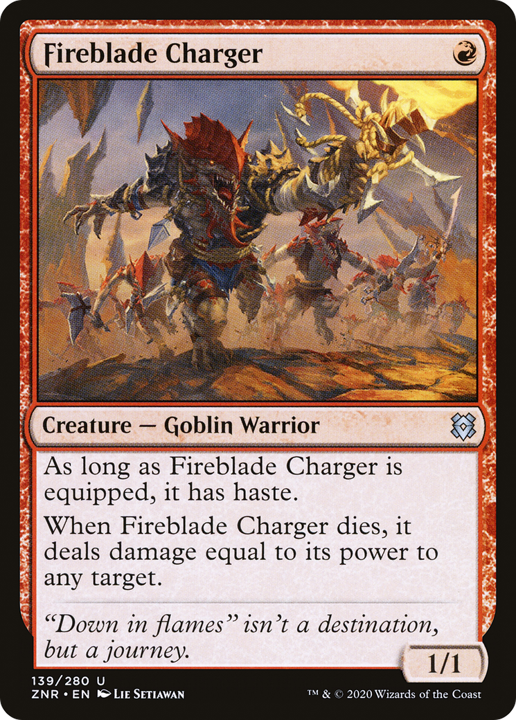 Fireblade Charger (139) [Zendikar Rising] - Deck Out Gaming
