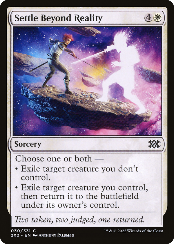Settle Beyond Reality (30) [Double Masters 2022] - Deck Out Gaming