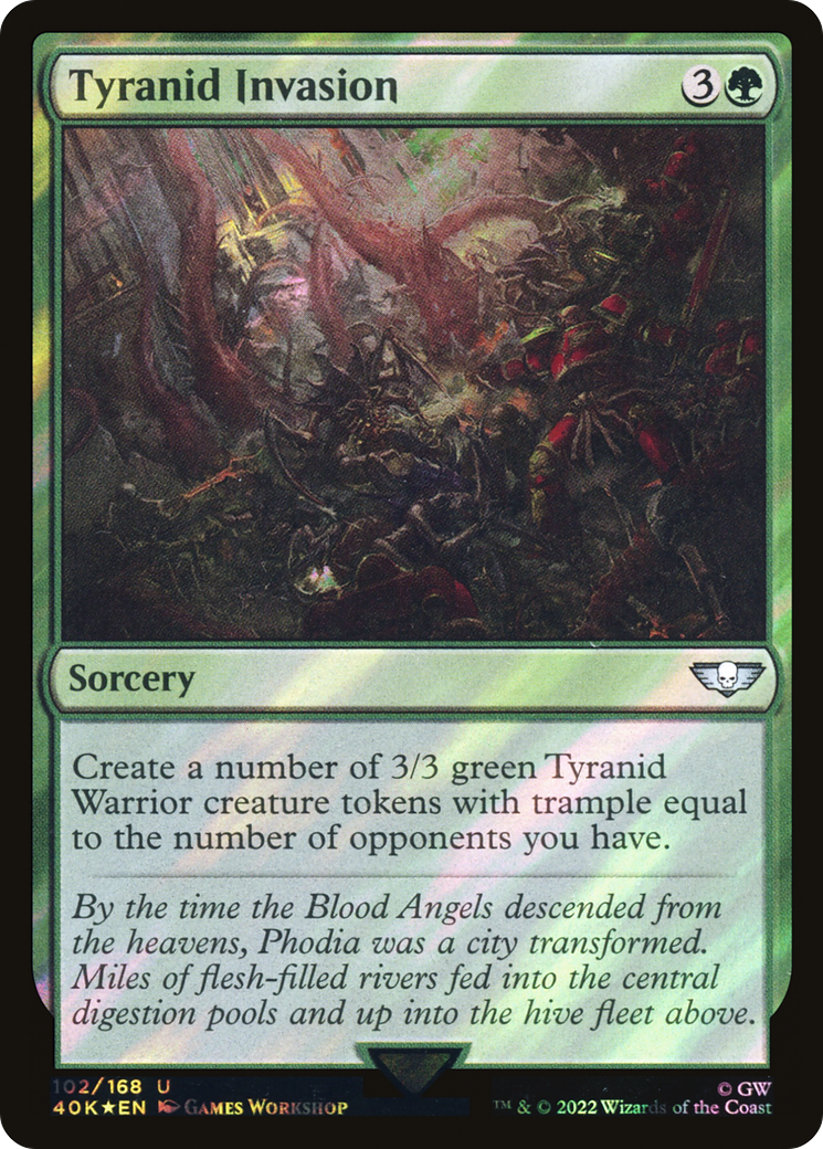 Tyranid Invasion (Surge Foil) (102) [Warhammer 40,000 Commander] foil - Deck Out Gaming