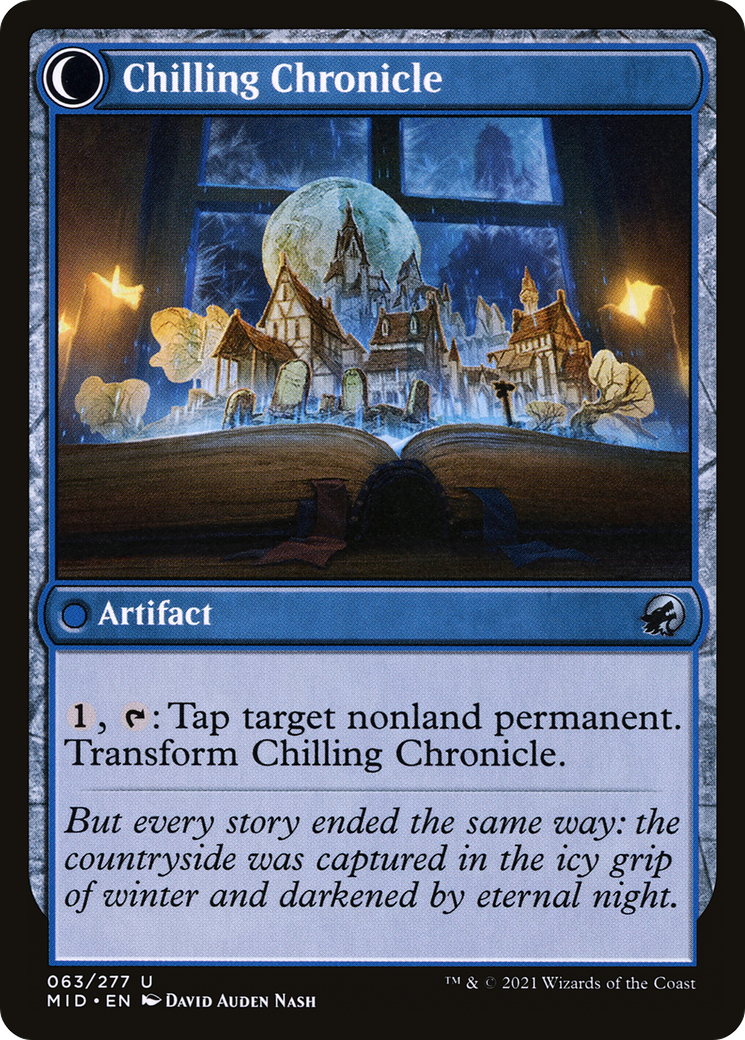 Mysterious Tome // Chilling Chronicle (63) [Innistrad: Midnight Hunt] foil - Deck Out Gaming