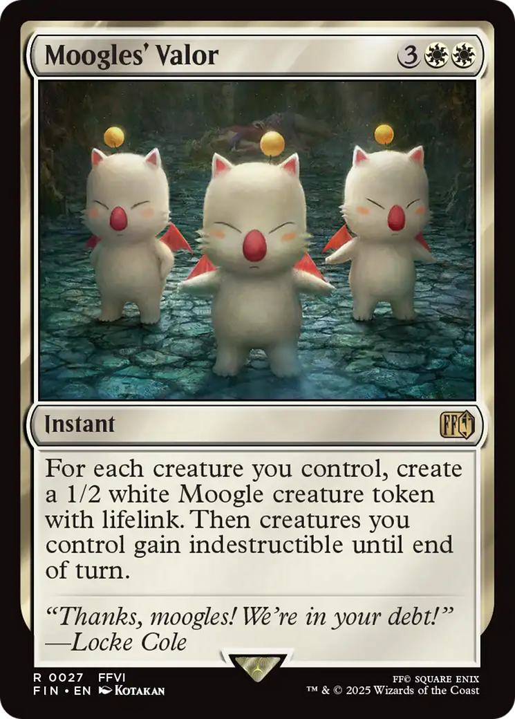 Moogles' Valor (27) [FINAL FANTASY] - Deck Out Gaming