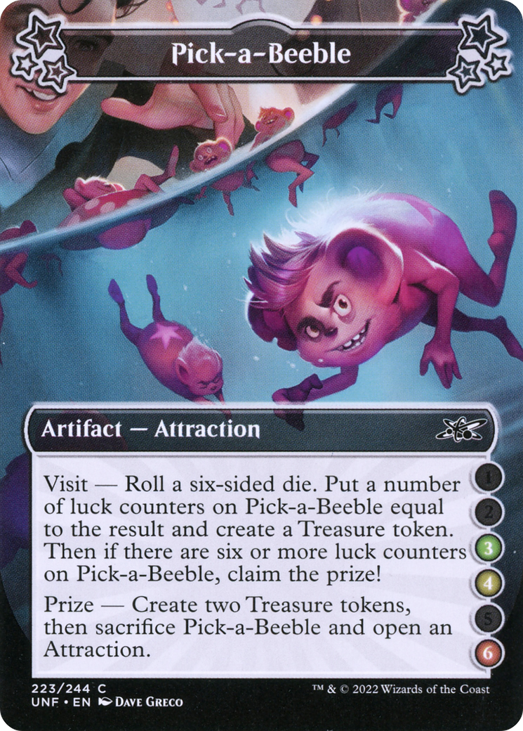 Pick-a-Beeble (3-4-6) (223) [Unfinity] foil - Deck Out Gaming