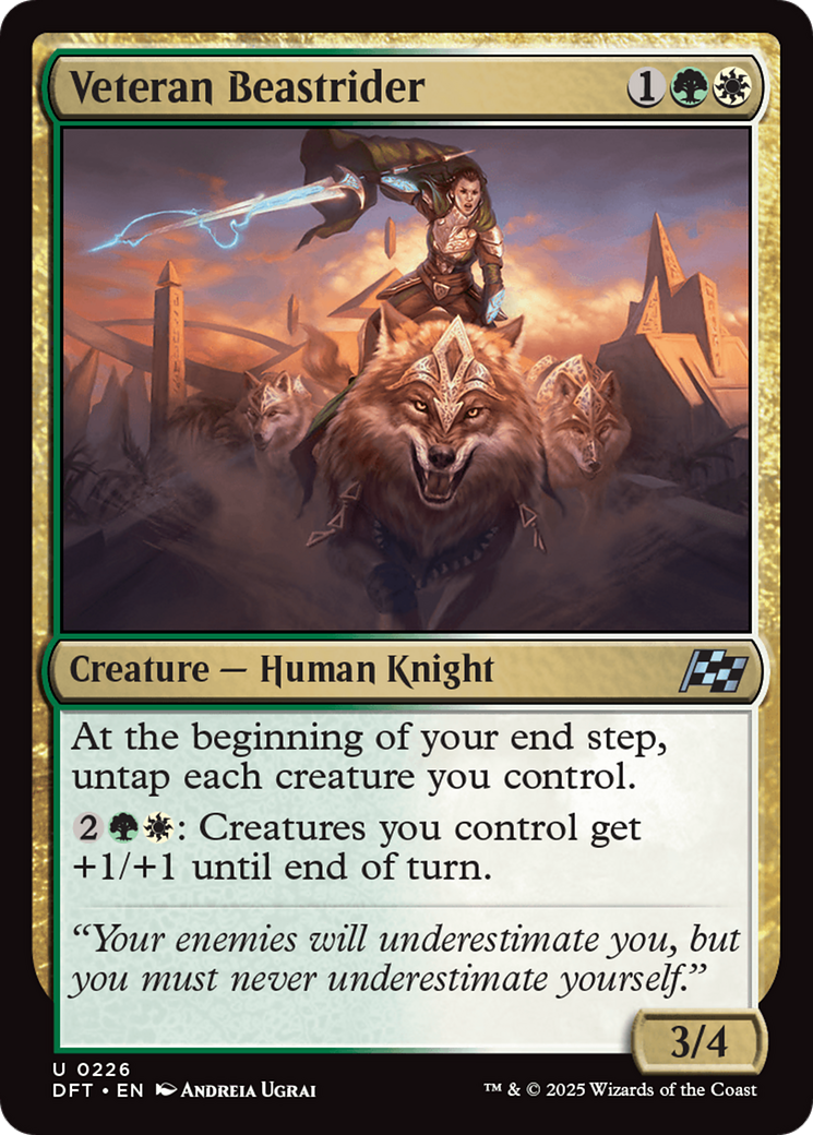 Veteran Beastrider (226) [Aetherdrift] - Deck Out Gaming
