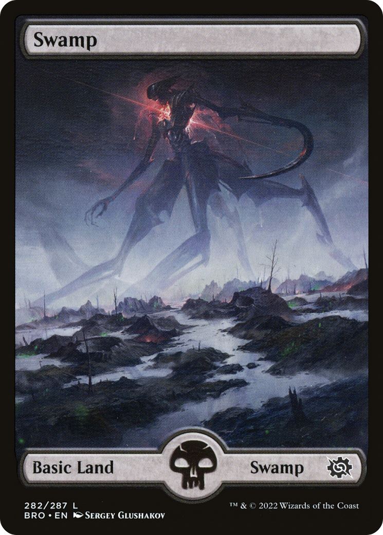 Swamp (282) - Full Art (282) [The Brothers' War] - Deck Out Gaming