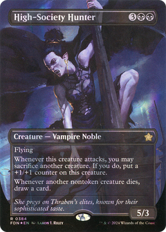 High-Society Hunter (Borderless) (Mana Foil) (384) [Foundations] foil - Deck Out Gaming