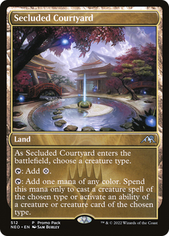 Secluded Courtyard (512) [Kamigawa: Neon Dynasty] foil - Deck Out Gaming