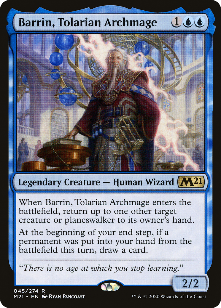 Barrin, Tolarian Archmage (45) [Core Set 2021] foil - Deck Out Gaming
