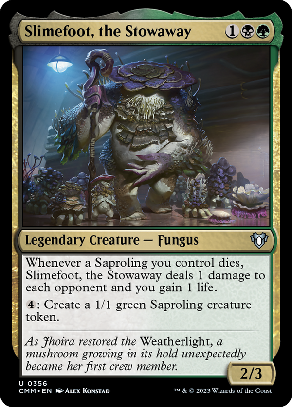 Slimefoot, the Stowaway (356) [Commander Masters] - Deck Out Gaming