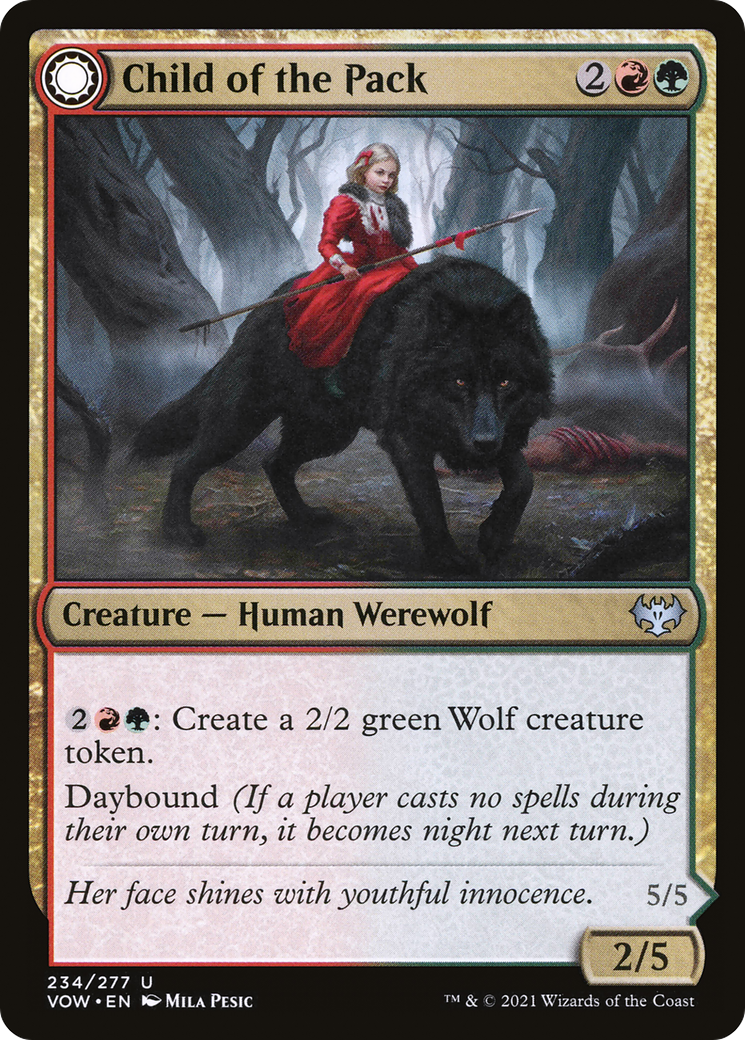 Child of the Pack // Savage Packmate (234) [Innistrad: Crimson Vow] - Deck Out Gaming