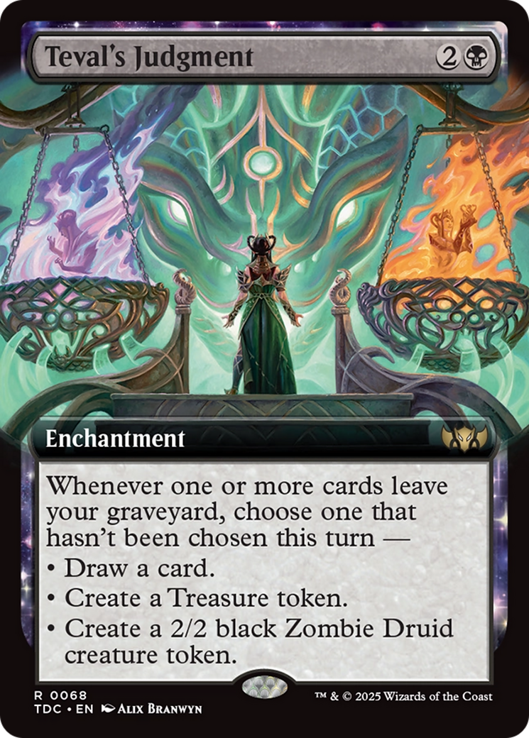 Teval's Judgment (Extended Art) (68) [Commander: Tarkir: Dragonstorm] - Deck Out Gaming