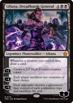 Liliana, Dreadhorde General (176) [Foundations] - Deck Out Gaming