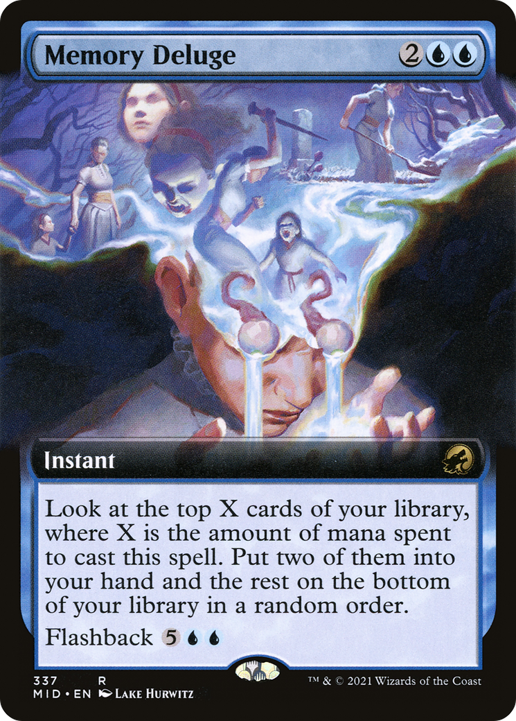 Memory Deluge (Extended Art) (337) [Innistrad: Midnight Hunt] - Deck Out Gaming