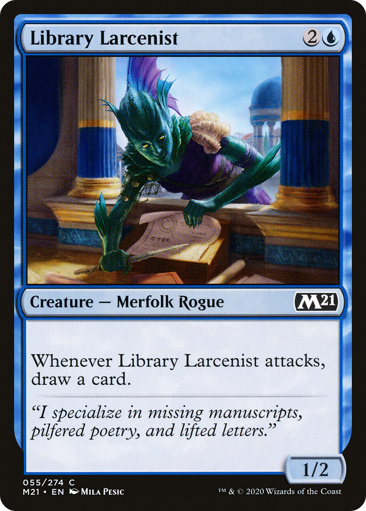 Library Larcenist (55) [Core Set 2021] - Deck Out Gaming