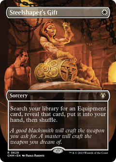 Steelshaper's Gift (Borderless) (629) [Commander Masters] - Deck Out Gaming