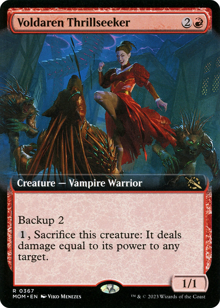 Voldaren Thrillseeker (Extended Art) (367) [March of the Machine] foil - Deck Out Gaming