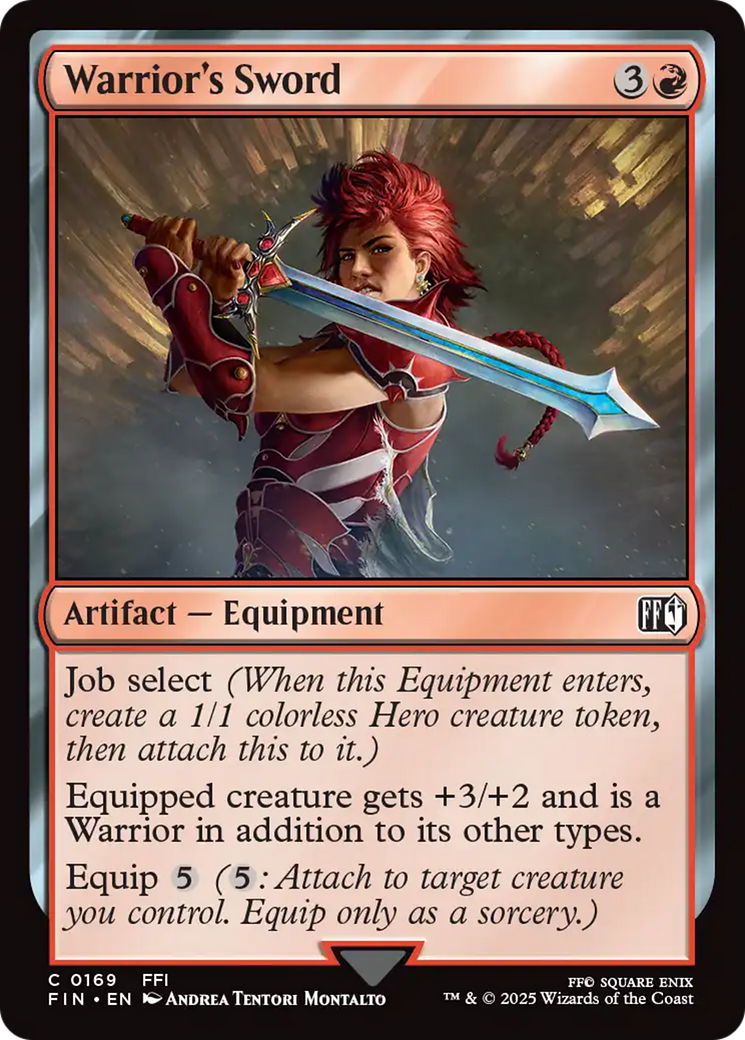 Warrior's Sword (169) [FINAL FANTASY] foil - Deck Out Gaming