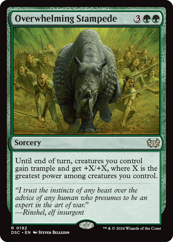 Overwhelming Stampede (192) [Duskmourn: House of Horror Commander] - Deck Out Gaming