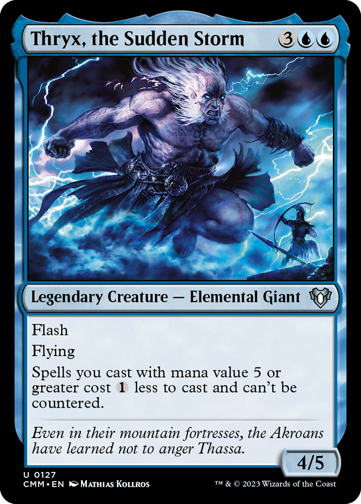 Thryx, the Sudden Storm (127) [Commander Masters] foil - Deck Out Gaming