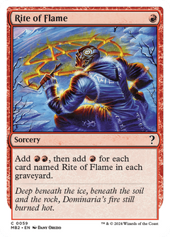 Rite of Flame (White Border) (59) [Mystery Booster 2] - Deck Out Gaming