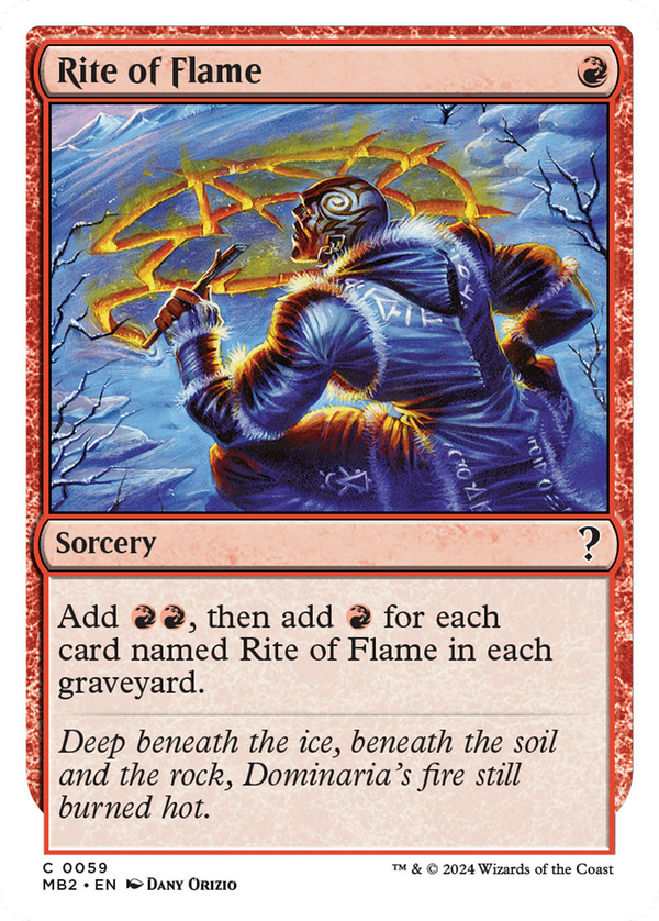 Rite of Flame (White Border) (59) [Mystery Booster 2] - Deck Out Gaming