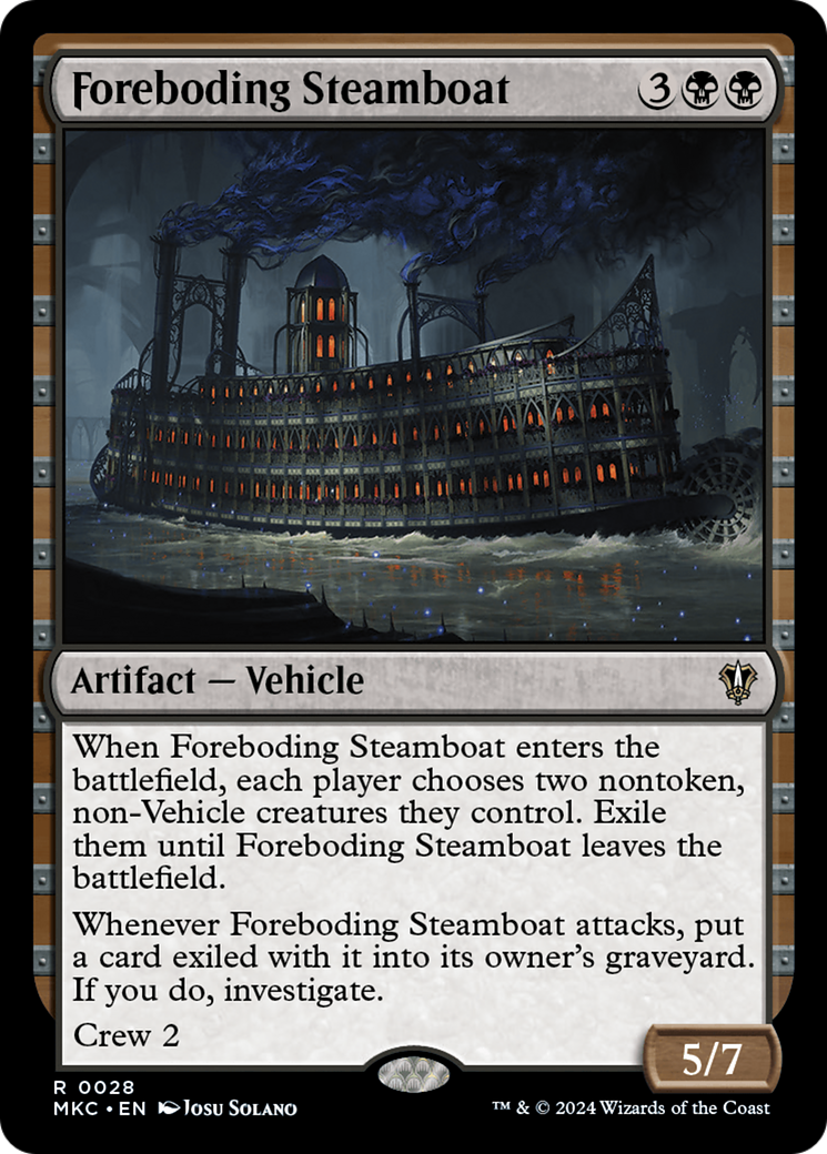 Foreboding Steamboat (28) [Murders at Karlov Manor Commander] - Deck Out Gaming