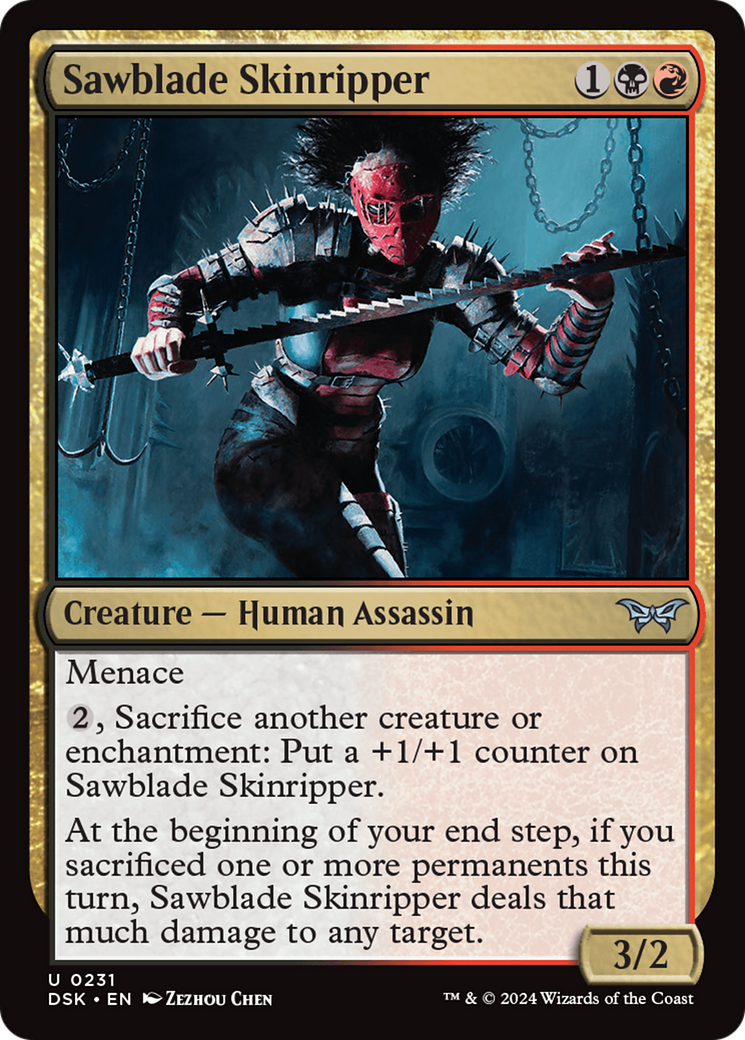 Sawblade Skinripper (231) [Duskmourn: House of Horror] foil - Deck Out Gaming