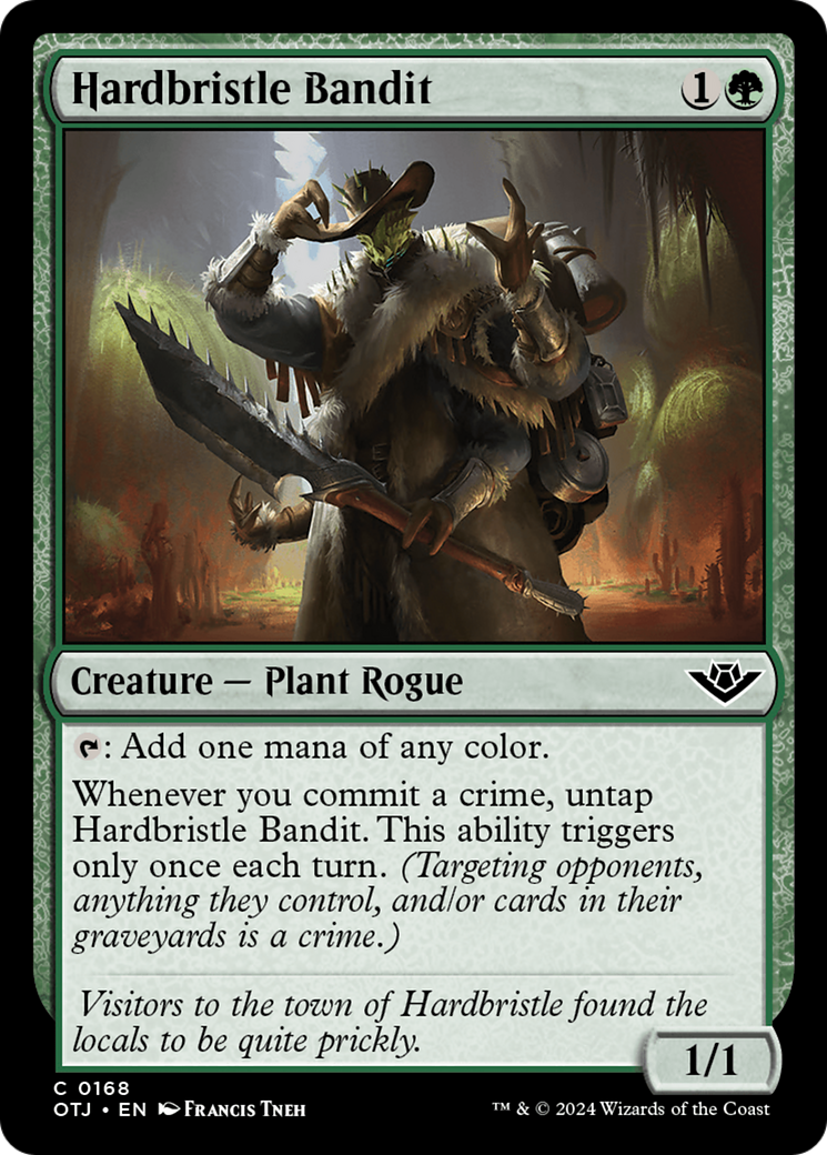 Hardbristle Bandit (168) [Outlaws of Thunder Junction] foil - Deck Out Gaming