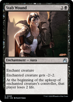 Stab Wound (93) [Ravnica Remastered] foil - Deck Out Gaming