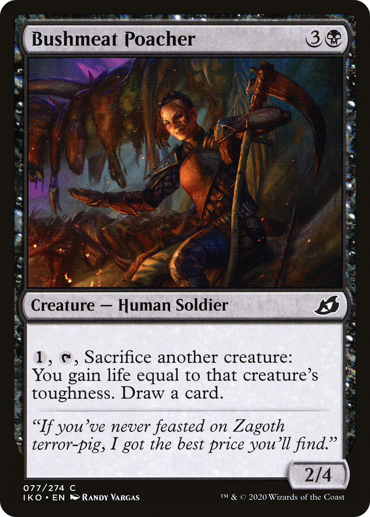 Bushmeat Poacher (77) [Ikoria: Lair of Behemoths] foil - Deck Out Gaming