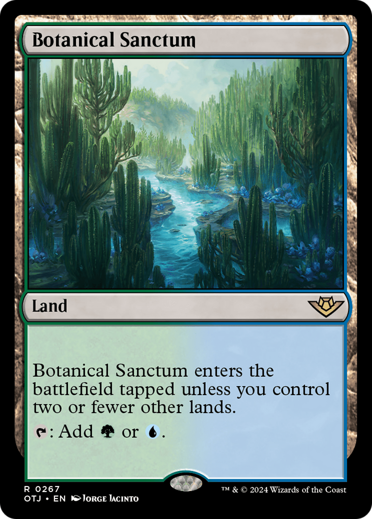 Botanical Sanctum (267) [Outlaws of Thunder Junction] foil - Deck Out Gaming