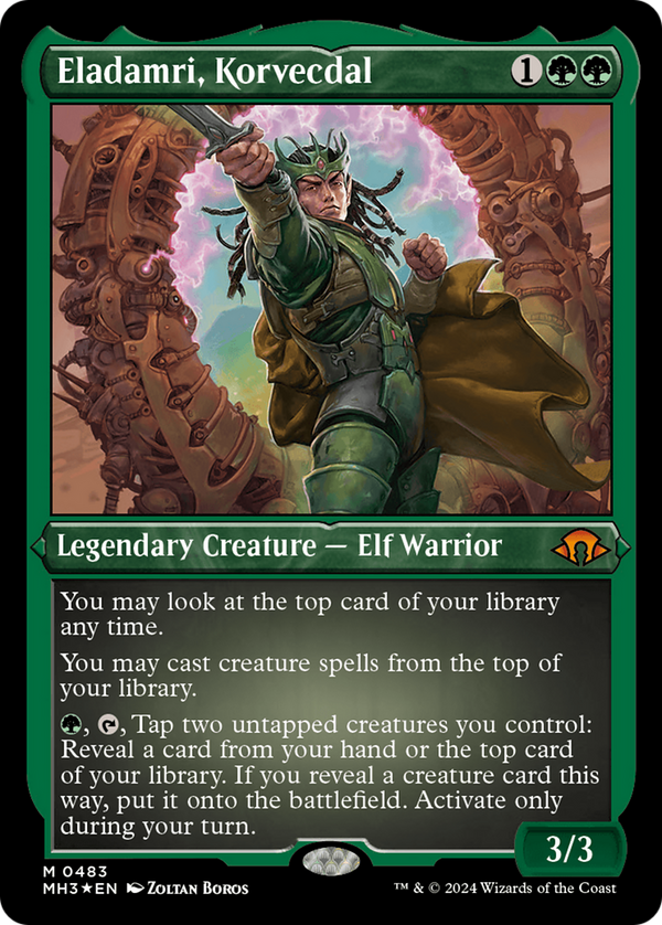 Eladamri, Korvecdal (Foil Etched) (483) [Modern Horizons 3] foil - Deck Out Gaming