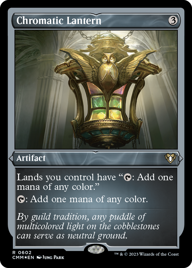 Chromatic Lantern (602) [Commander Masters] etched - Deck Out Gaming