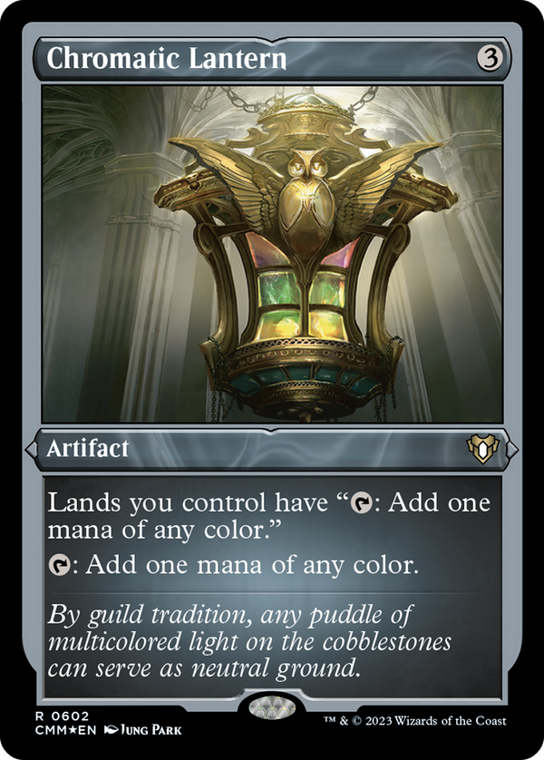 Chromatic Lantern (602) [Commander Masters] etched - Deck Out Gaming