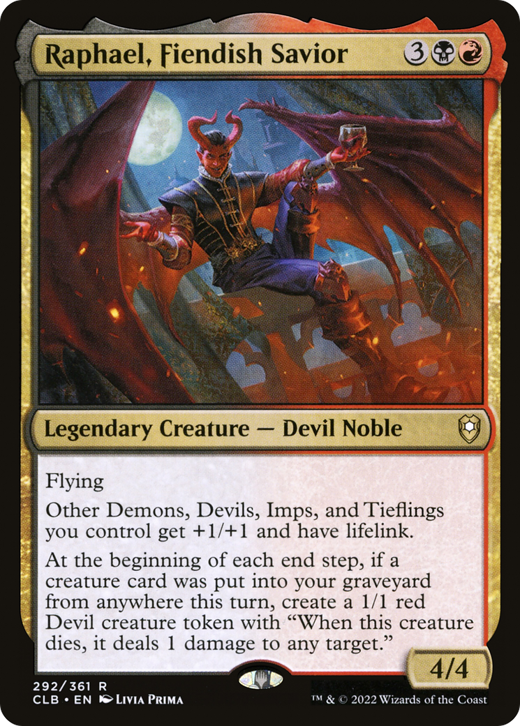 Raphael, Fiendish Savior (292) [Commander Legends: Battle for Baldur's Gate] foil - Deck Out Gaming