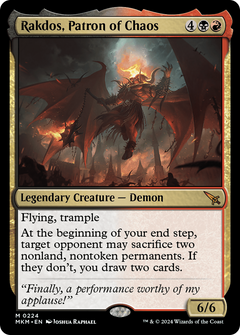 Rakdos, Patron of Chaos (224) [Murders at Karlov Manor] foil - Deck Out Gaming