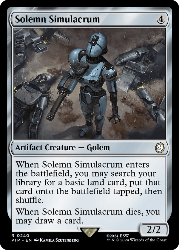 Solemn Simulacrum (240) [Fallout] - Deck Out Gaming