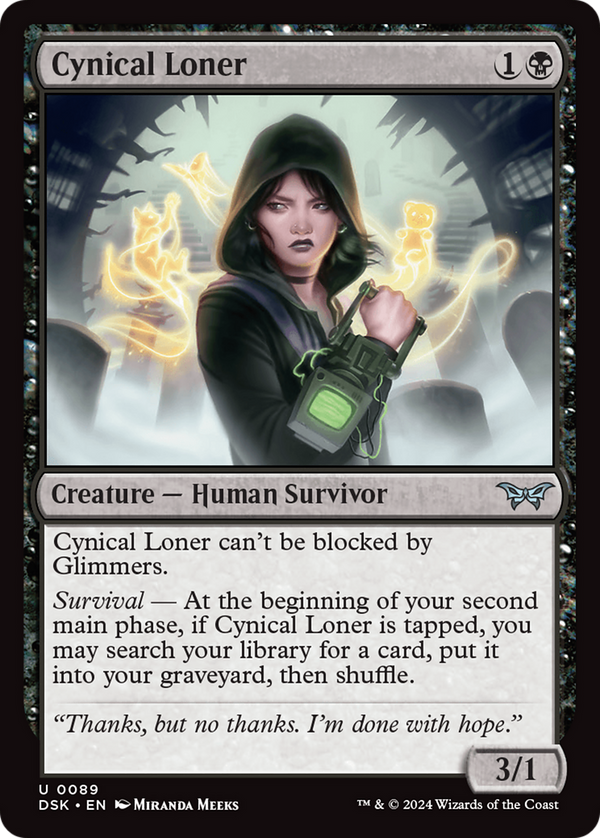 Cynical Loner (89) [Duskmourn: House of Horror] foil - Deck Out Gaming
