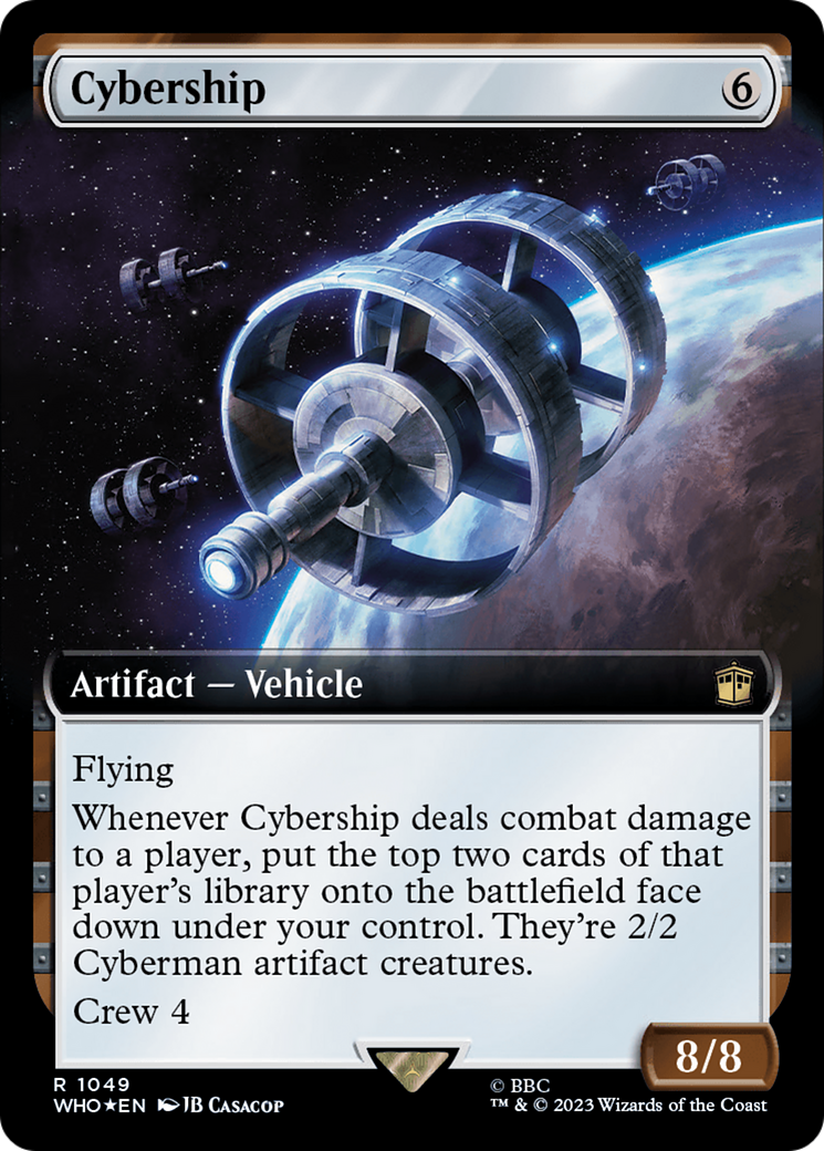 Cybership (Extended Art) (Surge Foil) (1049) [Doctor Who] foil - Deck Out Gaming