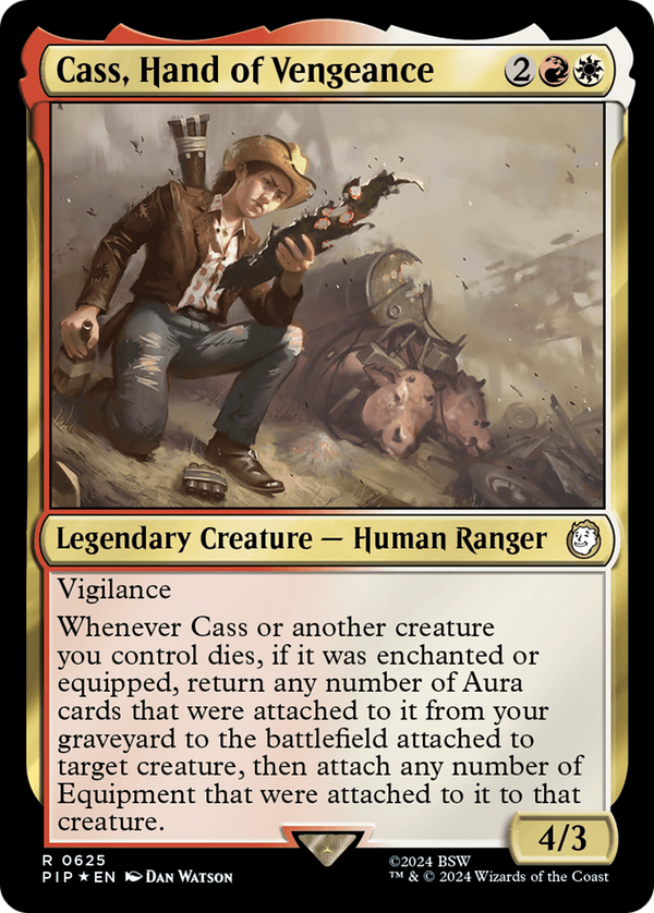 Cass, Hand of Vengeance (Surge Foil) (625) [Fallout] foil - Deck Out Gaming