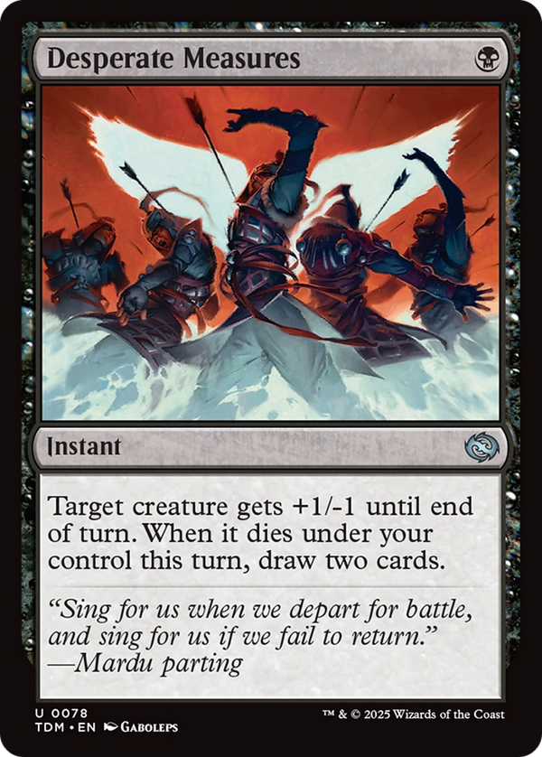 Desperate Measures (78) [Tarkir: Dragonstorm] foil - Deck Out Gaming