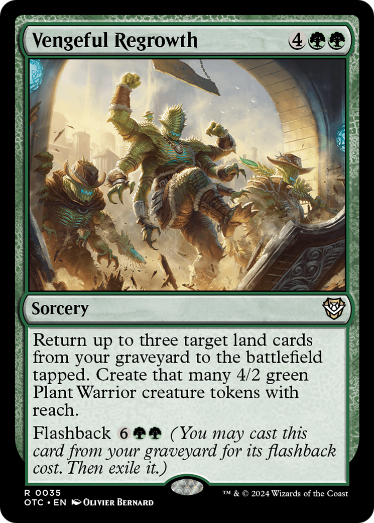 Vengeful Regrowth (35) [Outlaws of Thunder Junction Commander] - Deck Out Gaming