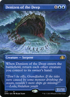 Denizen of the Deep (Borderless) (417) [Dominaria Remastered] foil - Deck Out Gaming