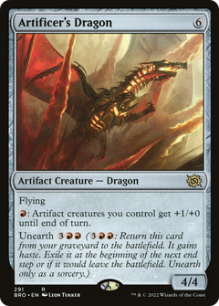 Artificer's Dragon (291) [The Brothers' War] foil - Deck Out Gaming